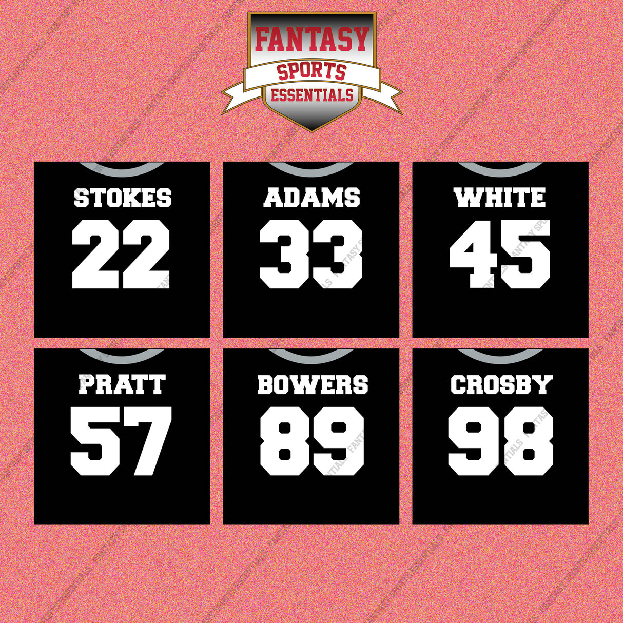 Las Vegas Raiders 2025 Home Jersey Wall Art Prints (Choose Your Player) Page 2