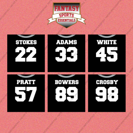 Las Vegas Raiders 2025 Home Jersey Wall Art Prints (Choose Your Player) Page 2