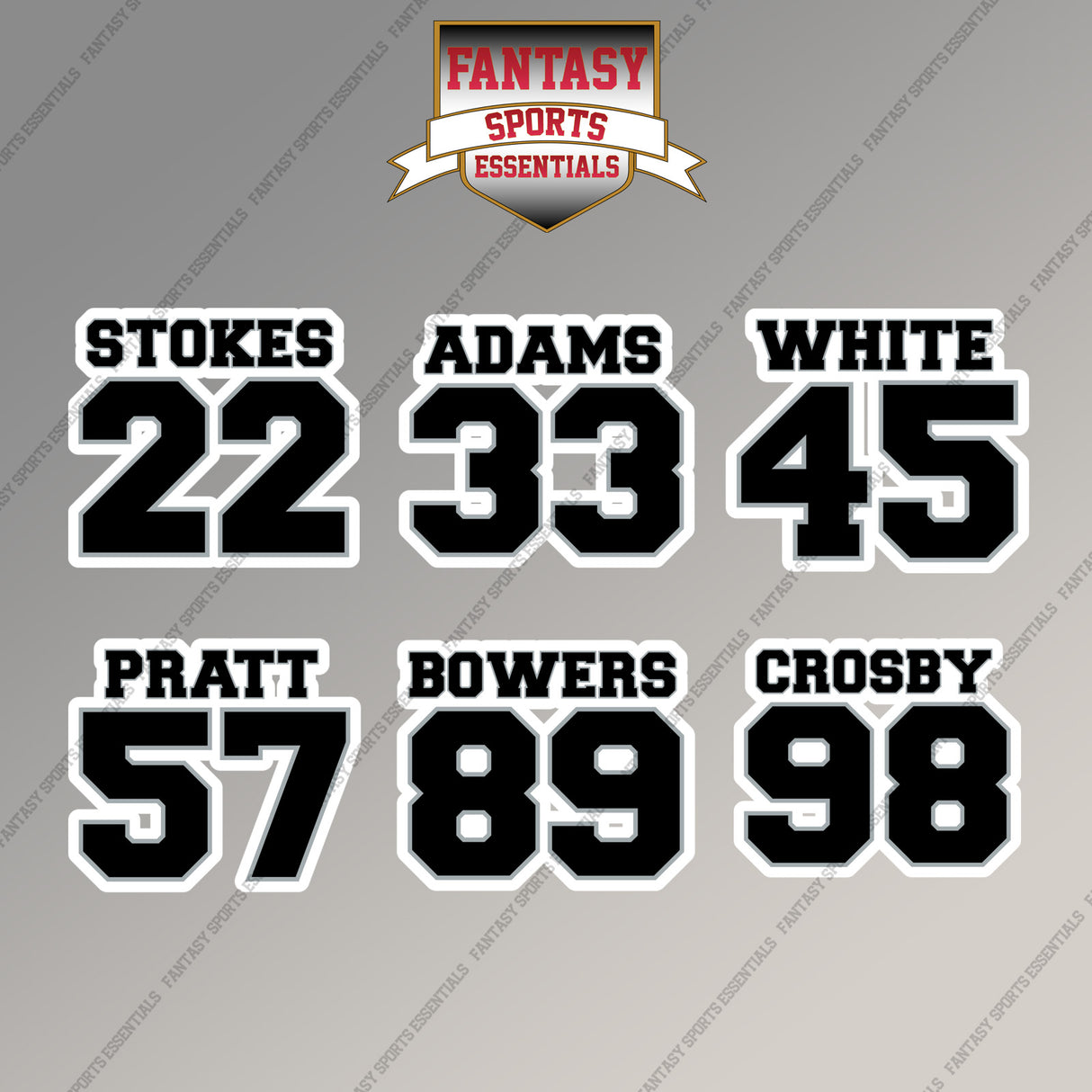 Las Vegas Raiders 2025 Name and Number Magnets (Choose Your Player) Page 2