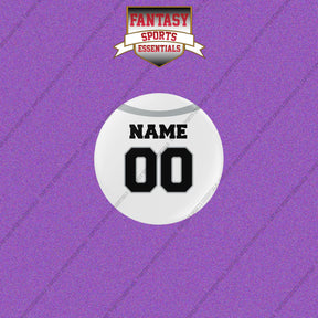Las Vegas Raiders Personalized Current Away Jersey Buttons