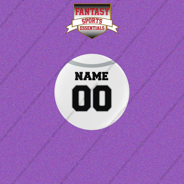 Las Vegas Raiders Personalized Current Away Jersey Buttons