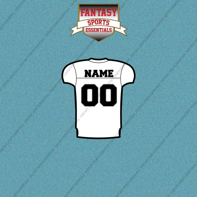 Las Vegas Raiders Personalized Current Away Jersey Car Decals
