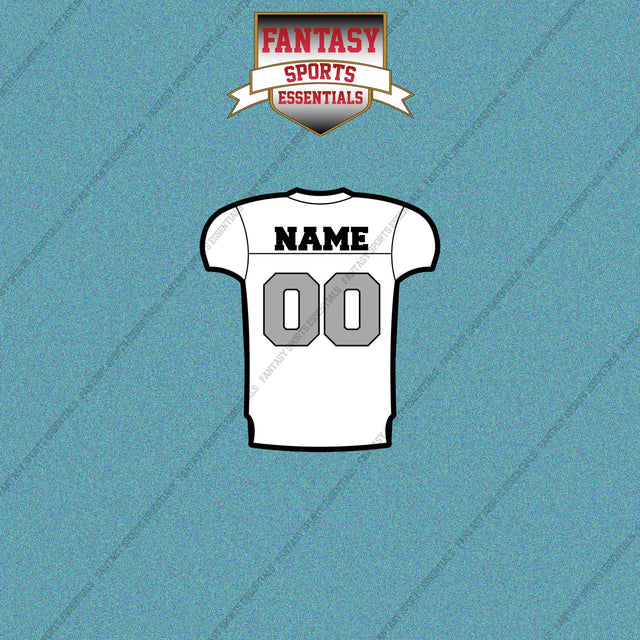 Las Vegas Raiders Personalized Current Away Jersey Car Decals