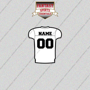 Las Vegas Raiders Personalized Current Away Jersey Glossy Stickers