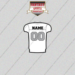 Las Vegas Raiders Personalized Current Away Jersey Glossy Stickers