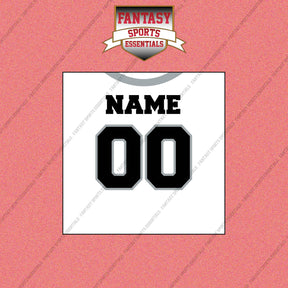 Las Vegas Raiders Personalized Current Away Jersey Wall Art Prints
