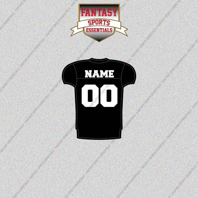 Las Vegas Raiders Personalized Current Home Jersey Glossy Stickers