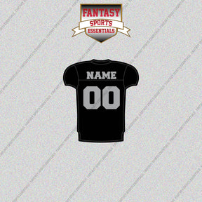 Las Vegas Raiders Personalized Current Home Jersey Glossy Stickers