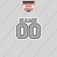 Las Vegas Raiders Personalized Current Name and Number Glossy Stickers
