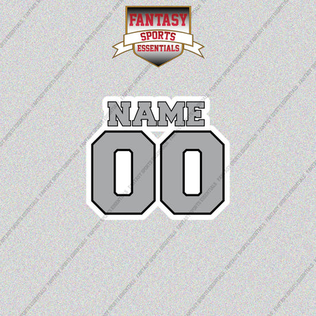 Las Vegas Raiders Personalized Current Name and Number Glossy Stickers