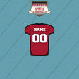 Liberty Flames Football Personalized Home Jersey Car Decals