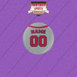 Los Angeles Angels Personalized Current Away Jersey Buttons