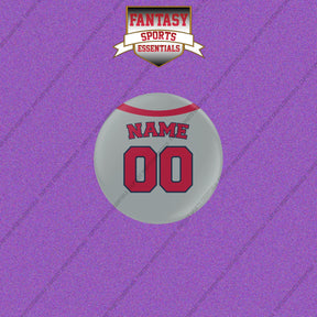 Los Angeles Angels Personalized Current Away Jersey Buttons