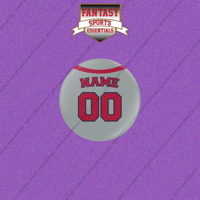 Los Angeles Angels Personalized Current Away Jersey Buttons