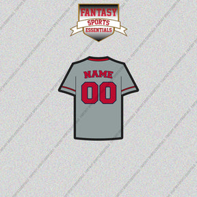 Los Angeles Angels Personalized Current Away Jersey Glossy Stickers