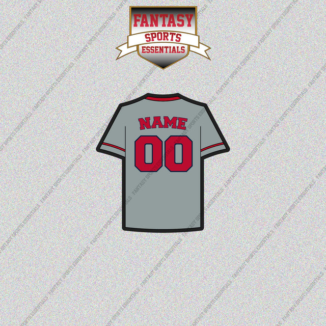 Los Angeles Angels Personalized Current Away Jersey Glossy Stickers