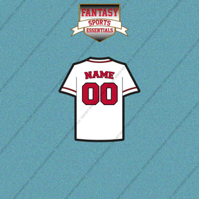 Los Angeles Angels Personalized Current Home Jersey Car Decals
