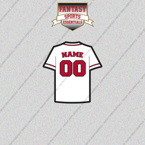 Los Angeles Angels Personalized Current Home Jersey Glossy Stickers
