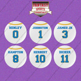 Los Angeles Chargers 2025 Away Jersey Button Pins (Choose Your Player) Page 1