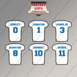 Los Angeles Chargers 2025 Away Jersey Magnets (Choose Your Player) Page 1
