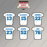 Los Angeles Chargers 2025 Away Jersey Magnets (Choose Your Player) Page 2