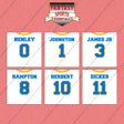 Los Angeles Chargers 2025 Away Jersey Wall Art Prints (Choose Your Player) Page 1