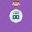 Los Angeles Chargers Personalized Current Away Jersey Buttons