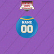 Los Angeles Chargers Personalized Current Home Jersey Buttons