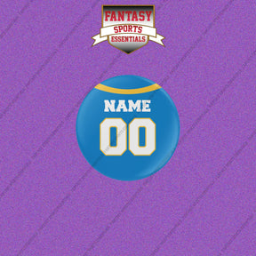 Los Angeles Chargers Personalized Current Home Jersey Buttons