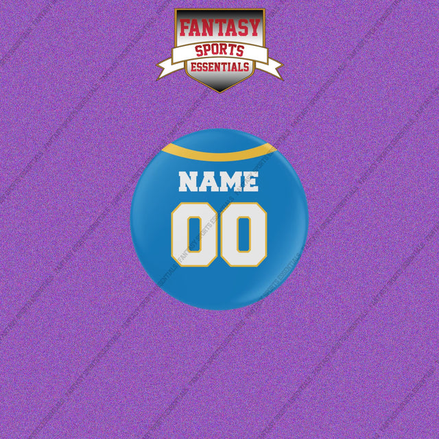 Los Angeles Chargers Personalized Current Home Jersey Buttons