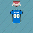 Los Angeles Chargers Personalized Current Home Jersey Car Decals