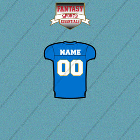 Los Angeles Chargers Personalized Current Home Jersey Car Decals