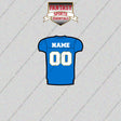 Los Angeles Chargers Personalized Current Home Jersey Glossy Stickers