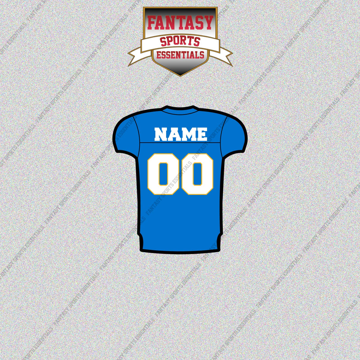 Los Angeles Chargers Personalized Current Home Jersey Glossy Stickers