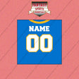 Los Angeles Chargers Personalized Current Home Jersey Wall Art Prints