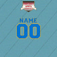 Los Angeles Chargers Personalized Current Name and Number Car Decals