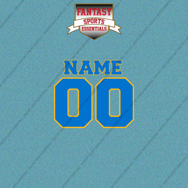 Los Angeles Chargers Personalized Current Name and Number Car Decals