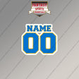 Los Angeles Chargers Personalized Current Name and Number Magnets