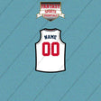 Los Angeles Clippers Personalized Current Away Jersey Car Decals