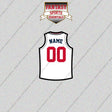 Los Angeles Clippers Personalized Current Away Jersey Glossy Stickers