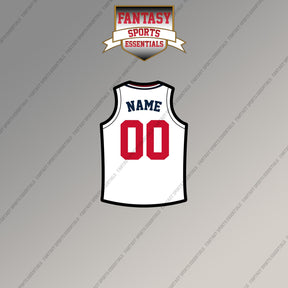 Los Angeles Clippers Personalized Current Away Jersey Magnets