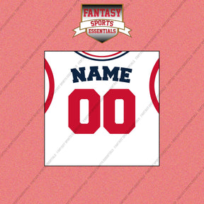 Los Angeles Clippers Personalized Current Away Jersey Wall Art Prints