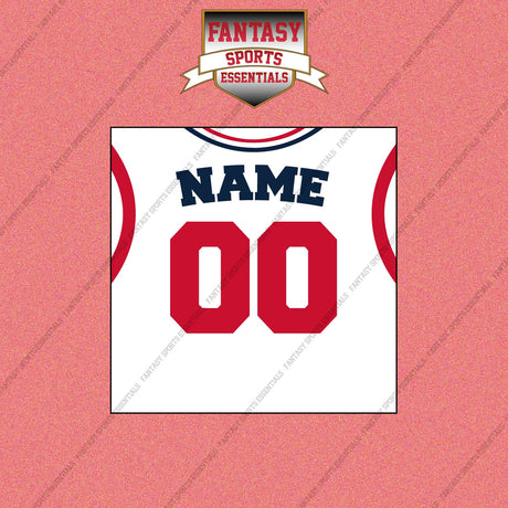 Los Angeles Clippers Personalized Current Away Jersey Wall Art Prints