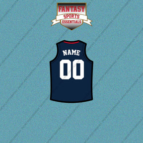 Los Angeles Clippers Personalized Current Home Jersey Car Decals