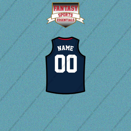 Los Angeles Clippers Personalized Current Home Jersey Car Decals