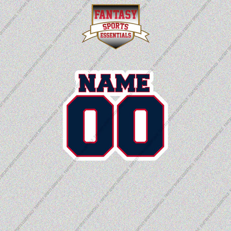 Los Angeles Clippers Personalized Current Name and Number Glossy Stickers