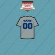Los Angeles Dodgers Personalized Current Away Jersey Car Decals