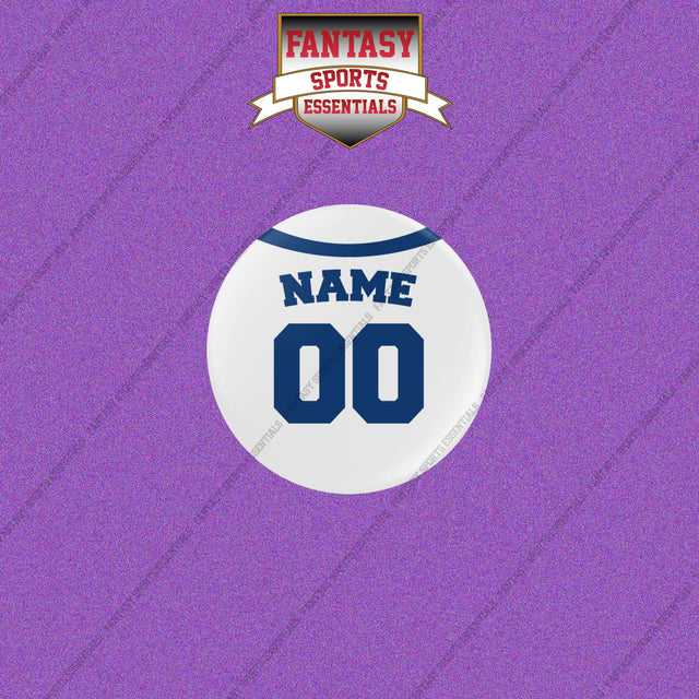 Los Angeles Dodgers Personalized Current Home Jersey Buttons