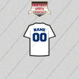 Los Angeles Dodgers Personalized Current Home Jersey Glossy Stickers