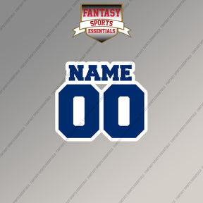 Los Angeles Dodgers Personalized Current Name and Number Magnets